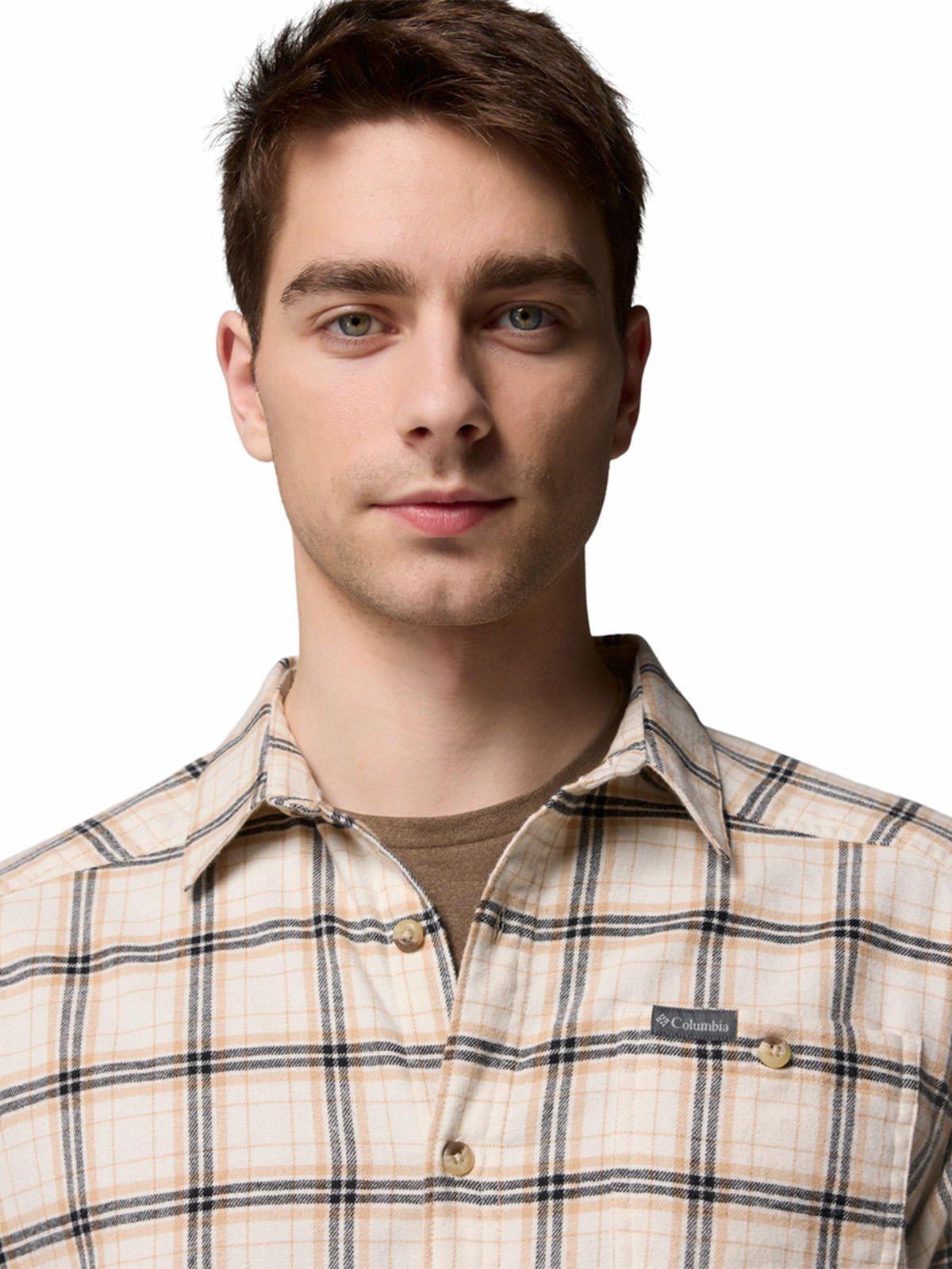 Camisa ML Hombre Cornell Woods Blanco-4