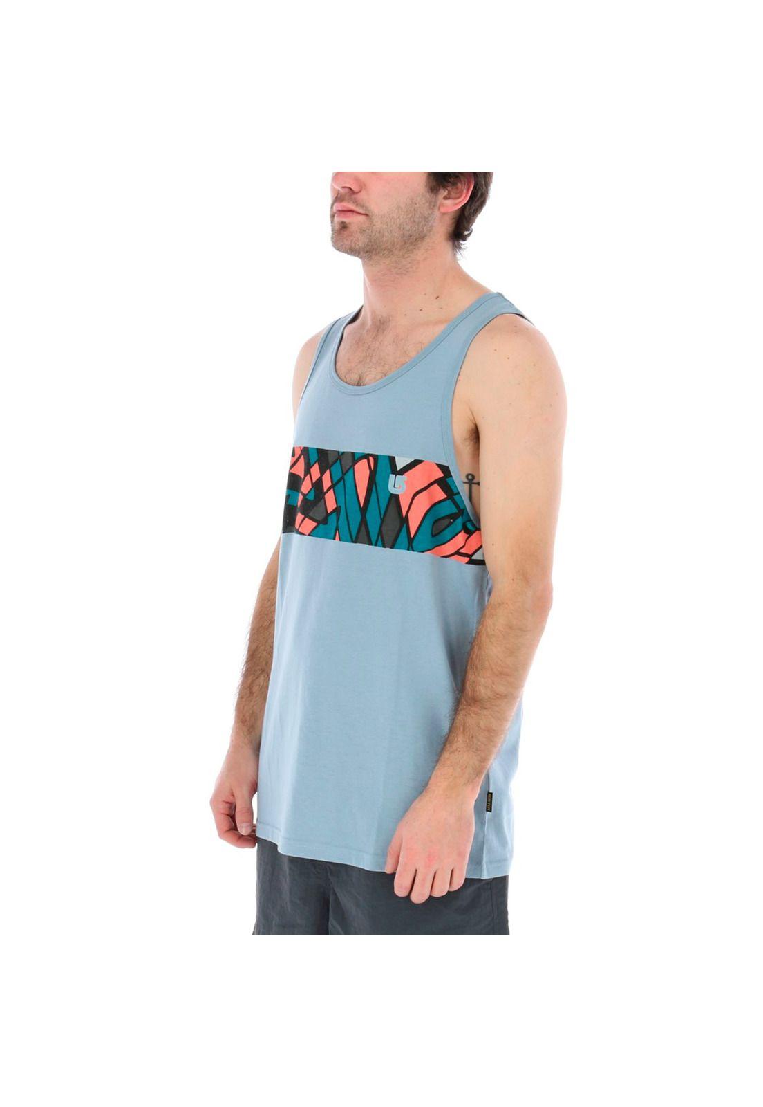 Polera sin Mangas Hombre Mosaic Color Tank-1