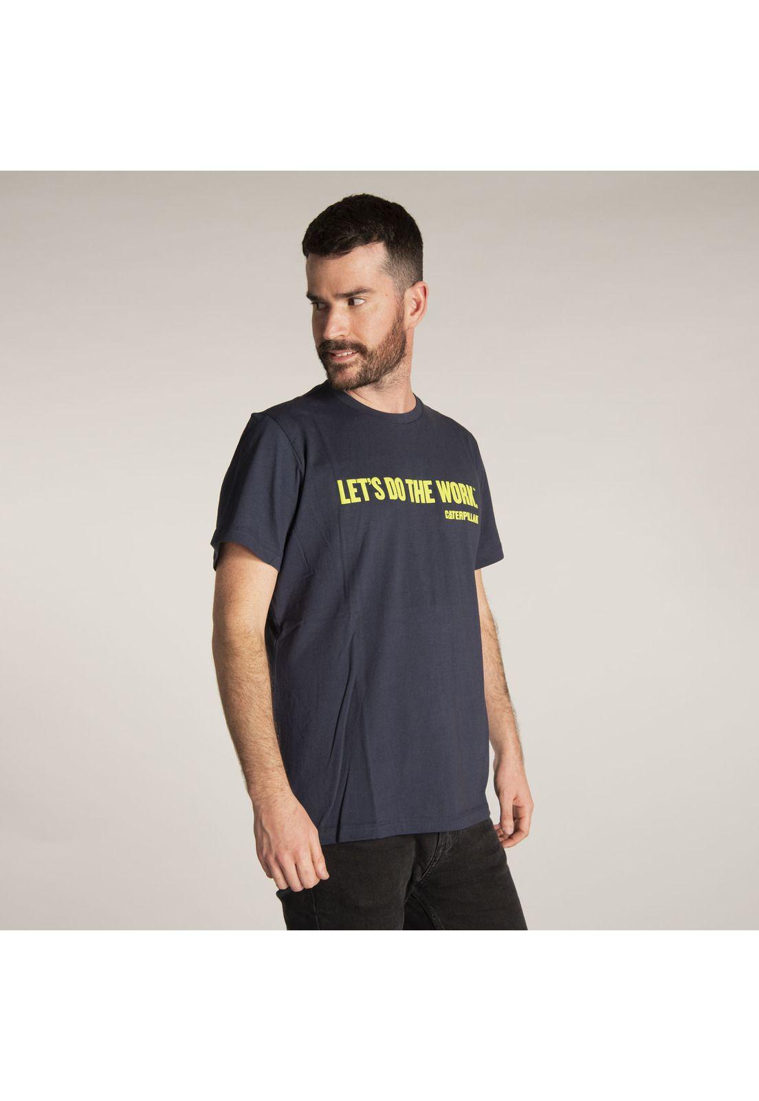 Polera M/C Hombre Do The Work Tee Azul-0