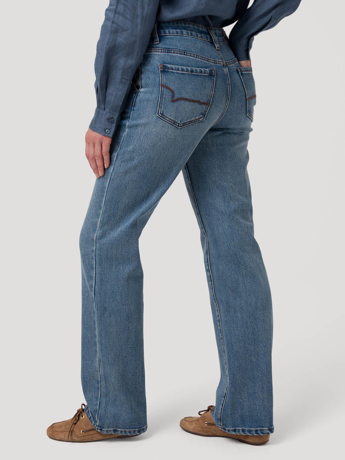 Jeans Algodón Mujer Fitz Azul-5