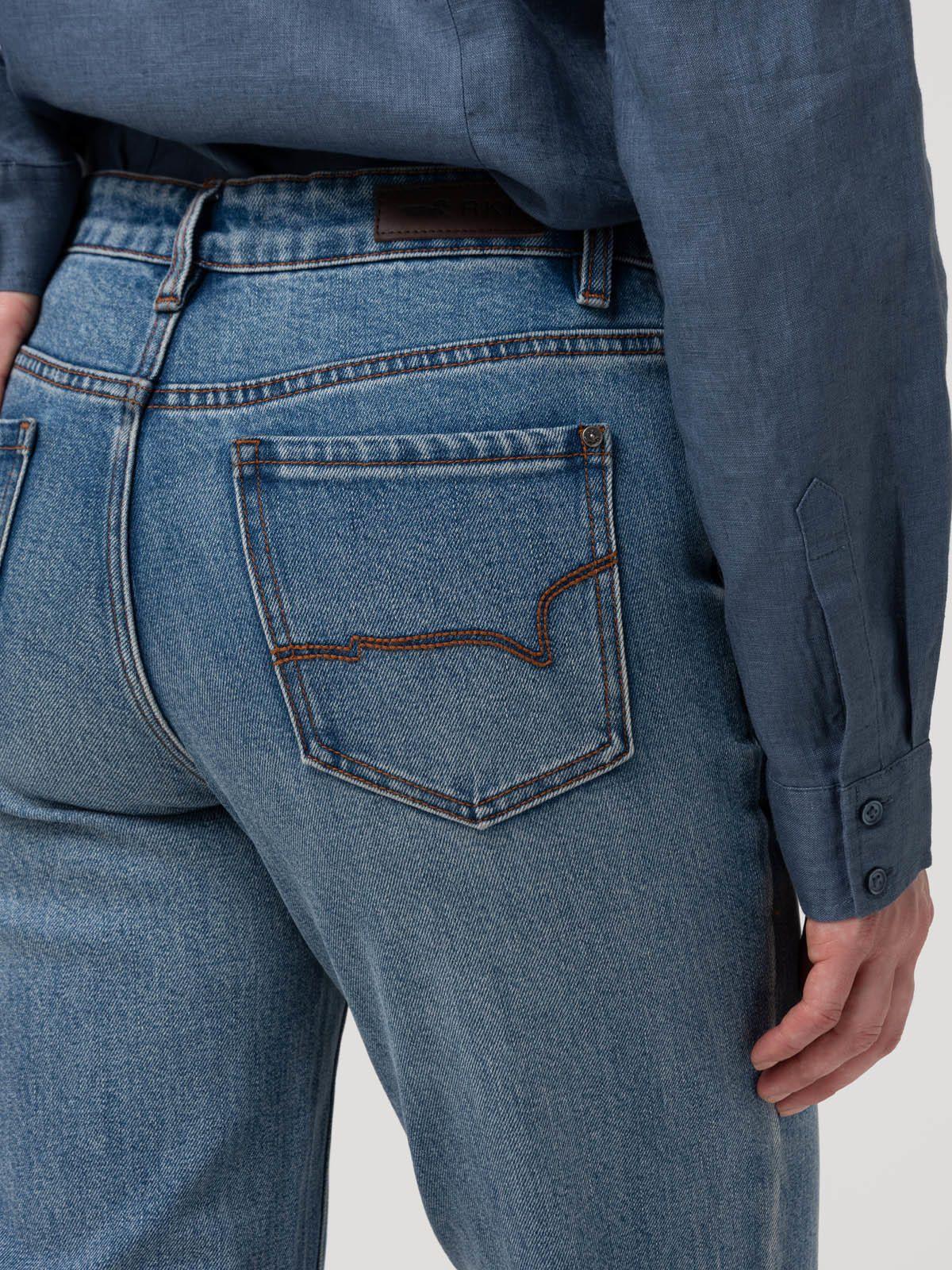 Jeans Algodón Mujer Fitz Azul-7