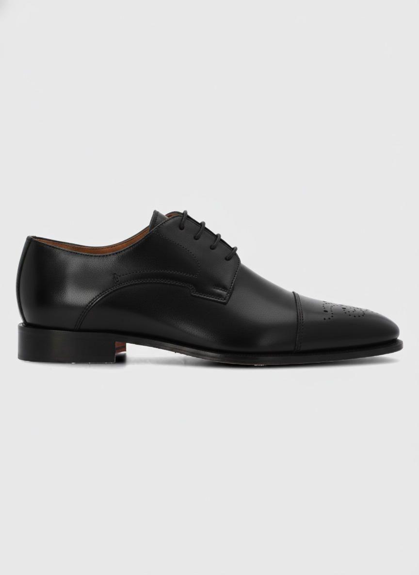 Zapato Italiano Cuero Luggi Negro-1