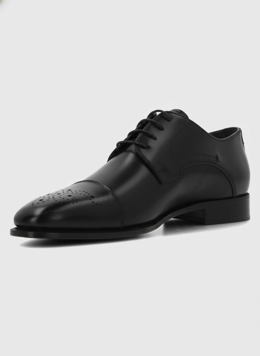 Zapato Italiano Cuero Luggi Negro-5
