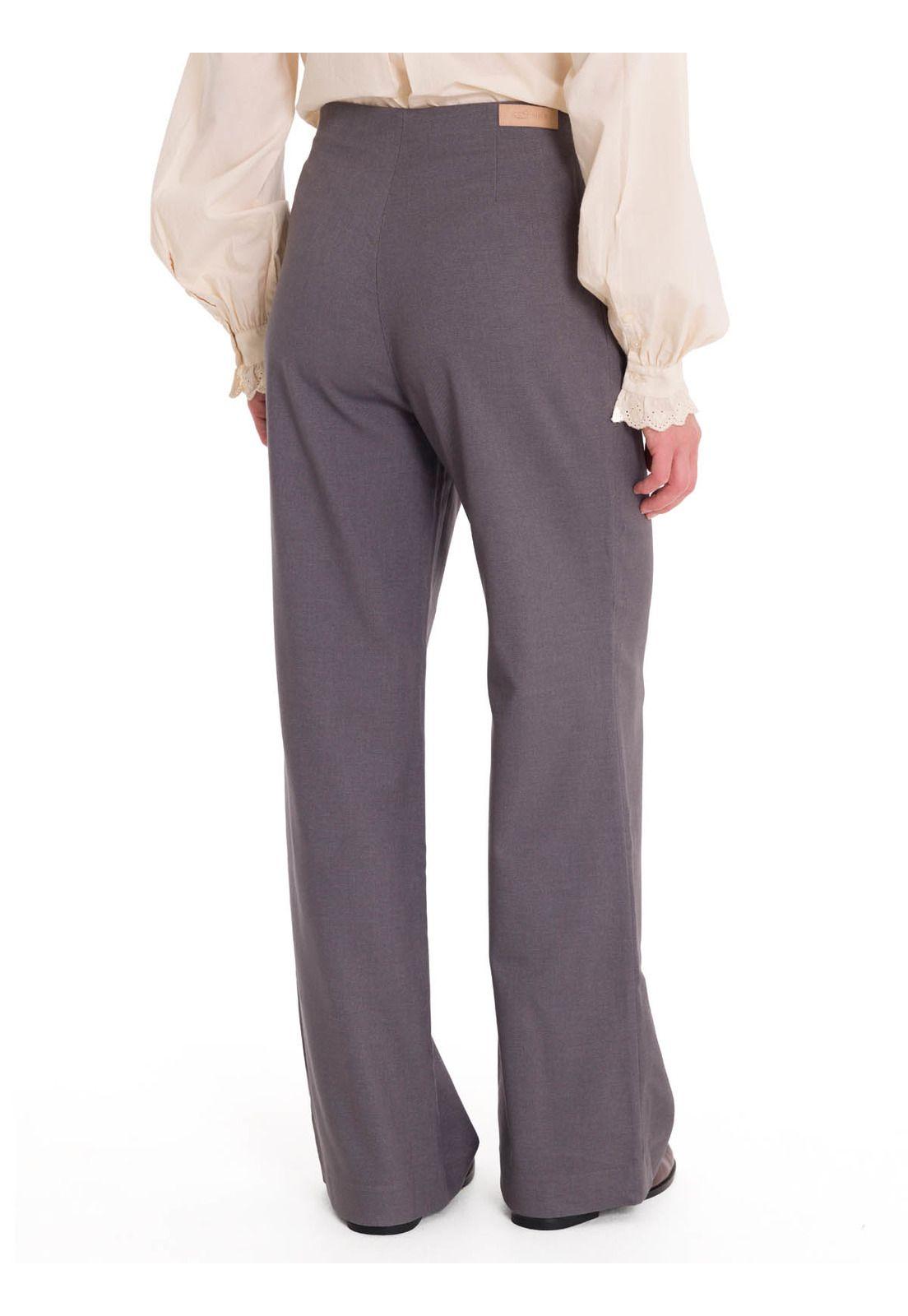 Pantalón Fibras Recicladas Mujer Hornacal Gris-3