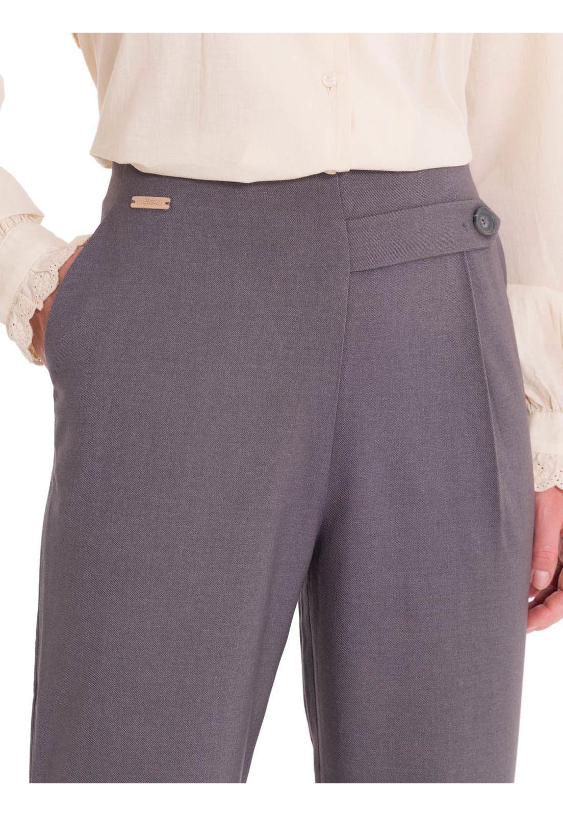 Pantalón Fibras Recicladas Mujer Hornacal Gris-4