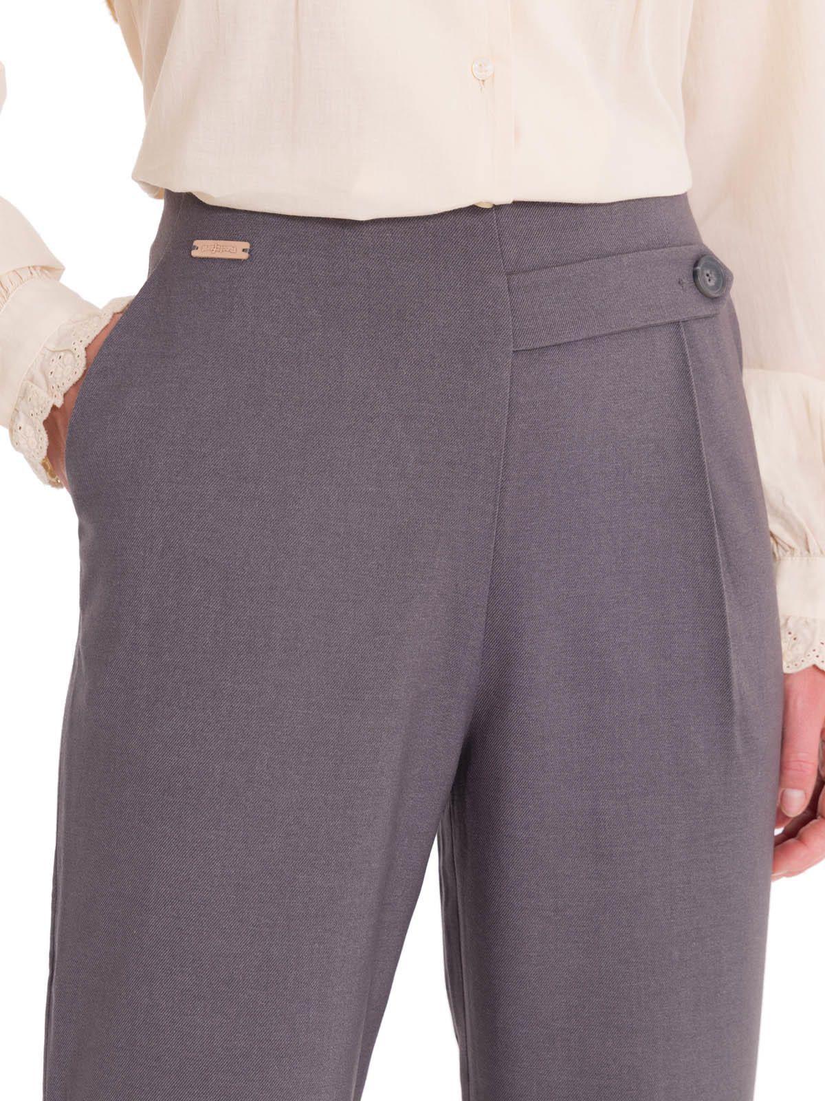 Pantalón Fibras Recicladas Mujer Hornacal Gris-4