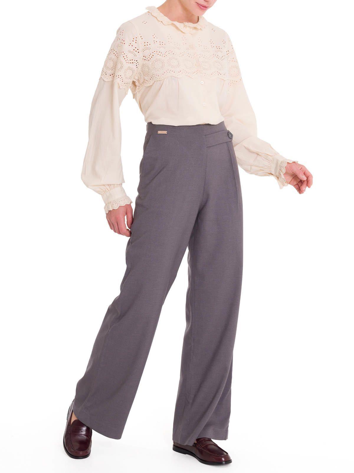 Pantalón Fibras Recicladas Mujer Hornacal Gris-6