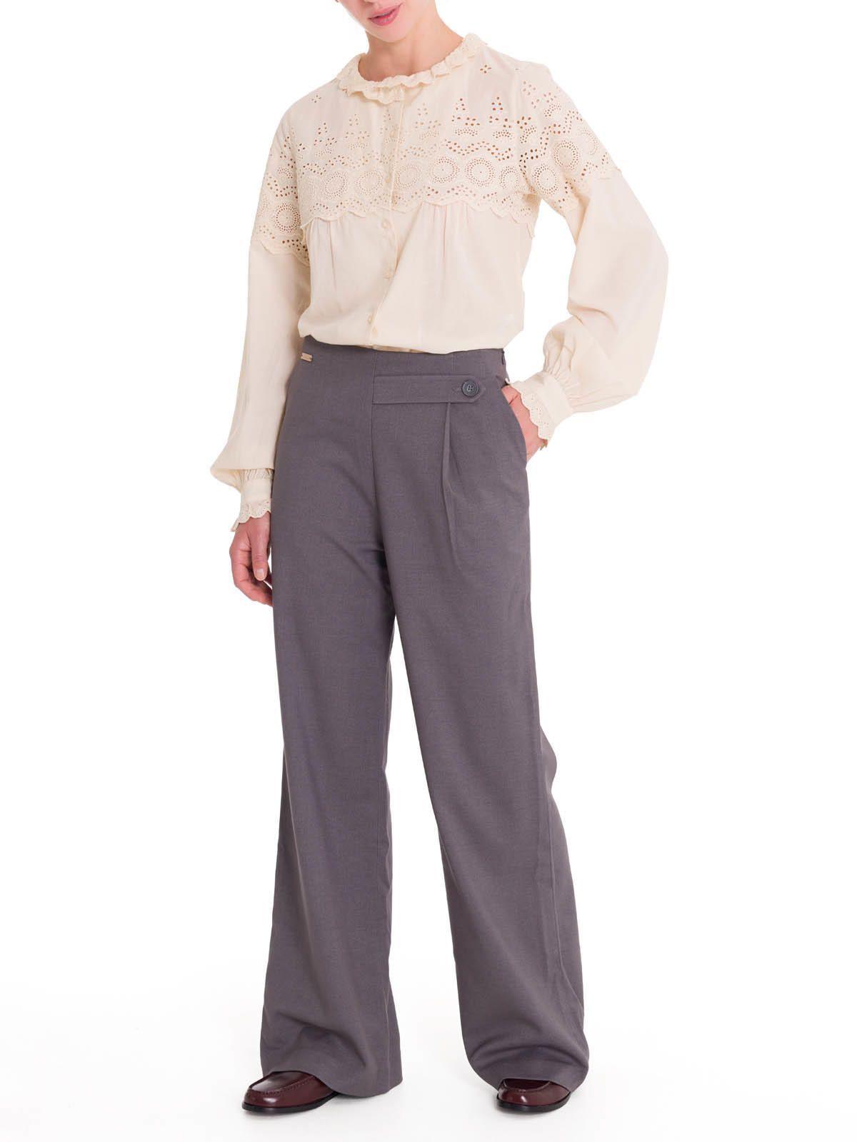 Pantalón Fibras Recicladas Mujer Hornacal Gris-7