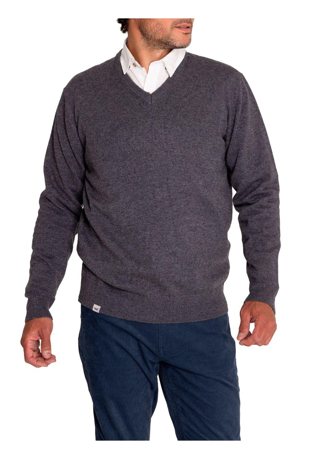 Sweater Lana Hombre Swin V Gris-4
