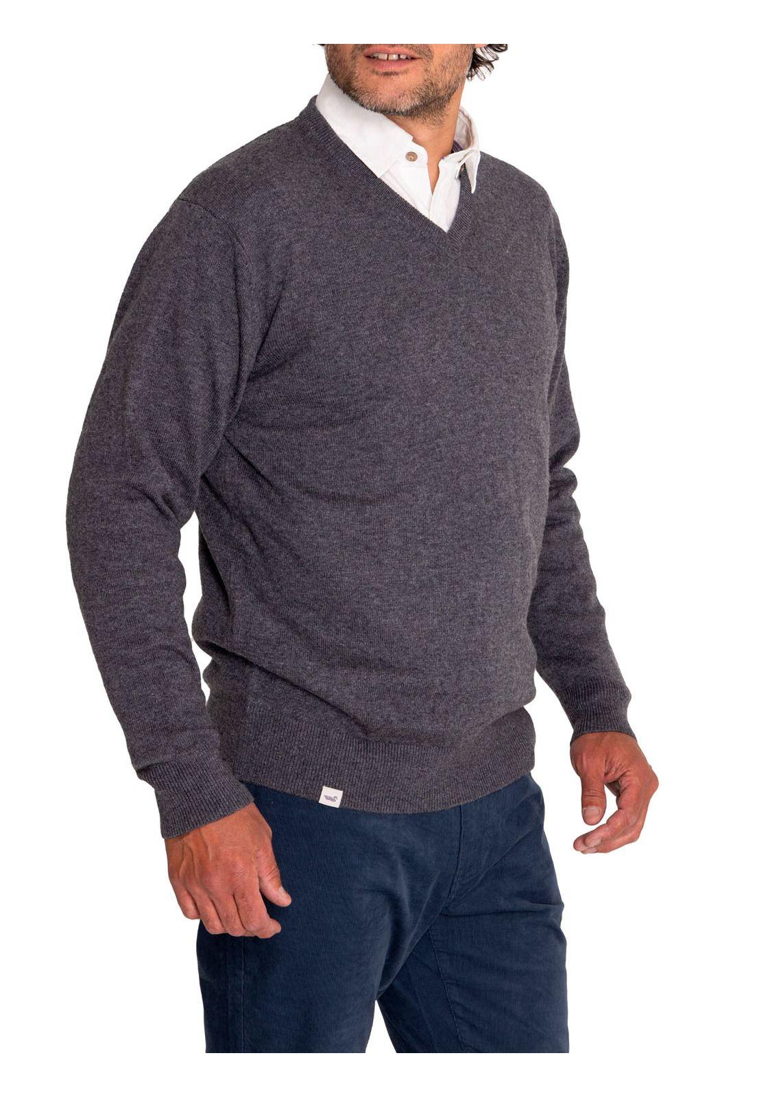 Sweater Lana Hombre Swin V Gris-5