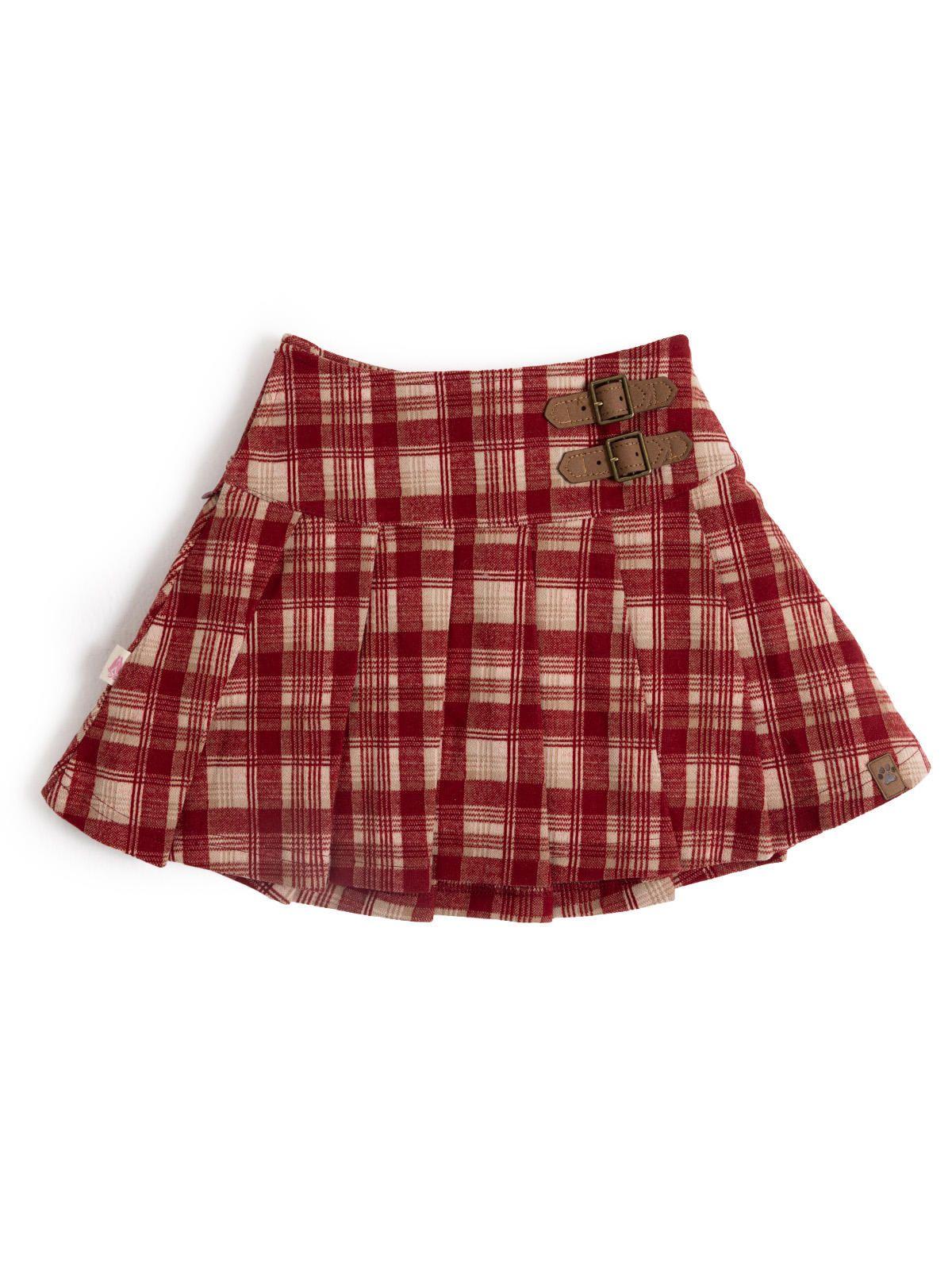 Falda Niña Scoti Burdeo-0
