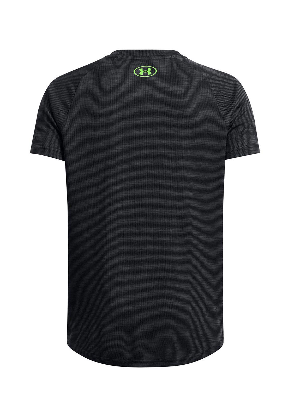 Polera Manga Corta UA Tech Niños Negro-1