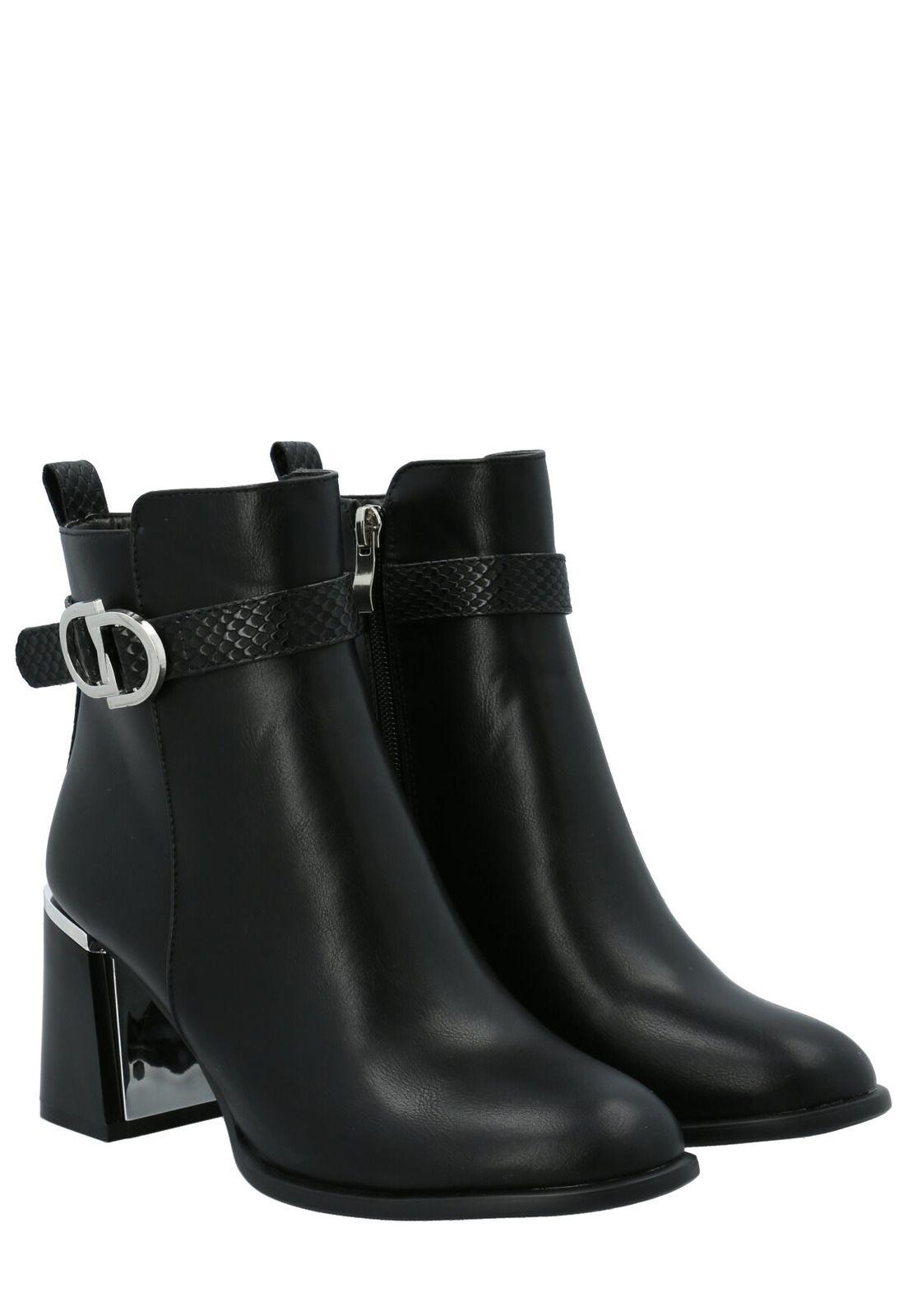 Botín Mujer Hex Negro-8