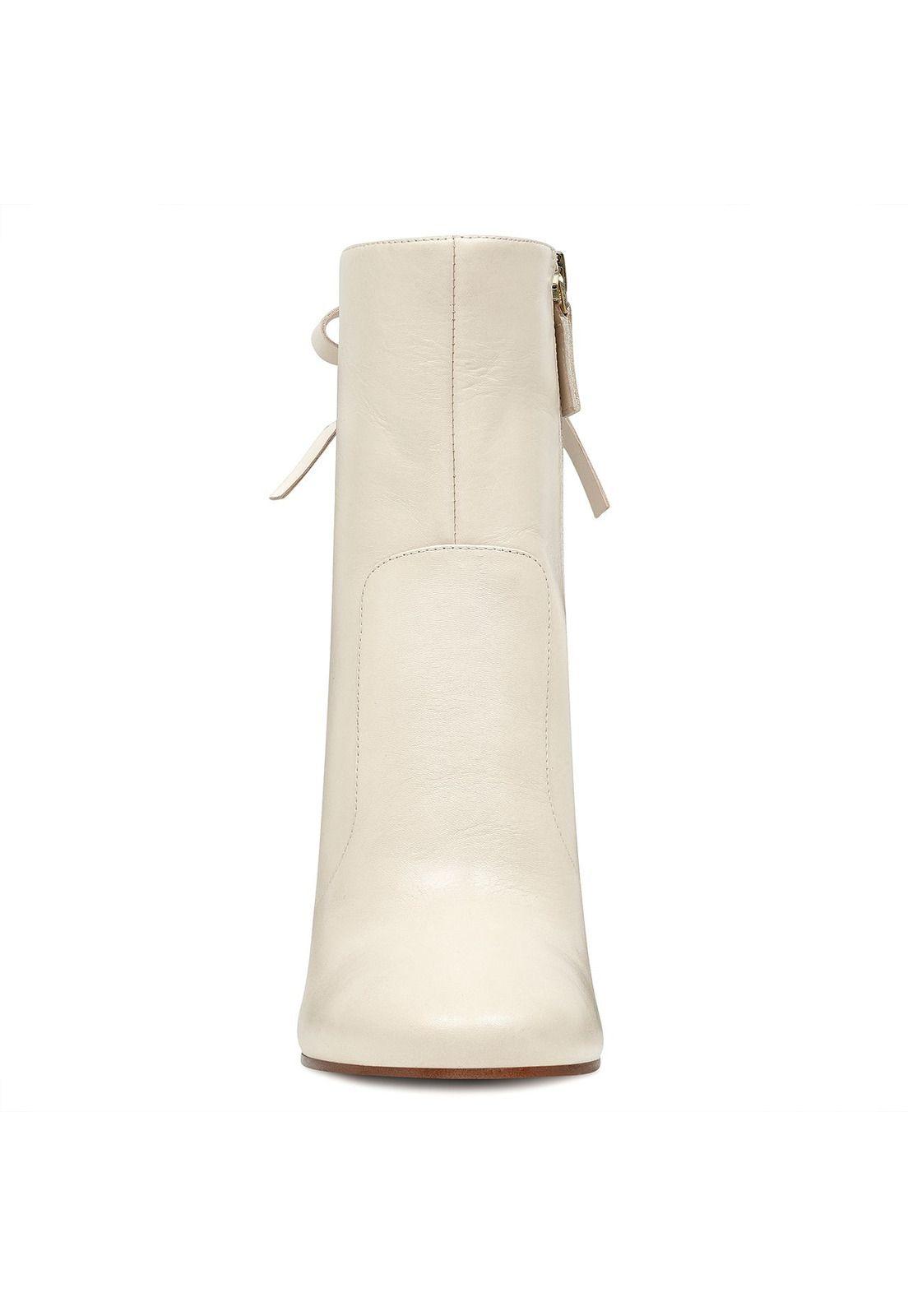 Botín Cuero Chandice Blanco Mujer-2