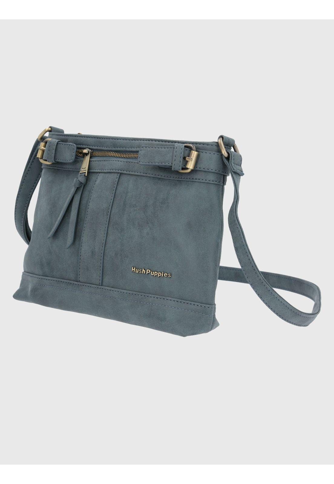 Cartera Ecocuero Azul Dunn Cross Mujer-1