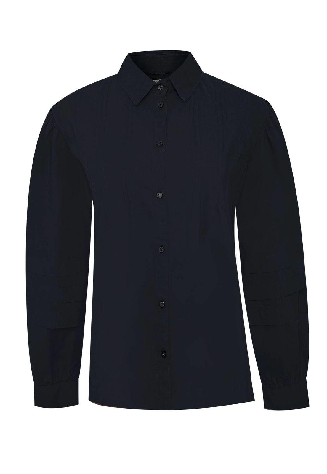 Blusa Algodón Orgánico Mujer Denali Azul-0