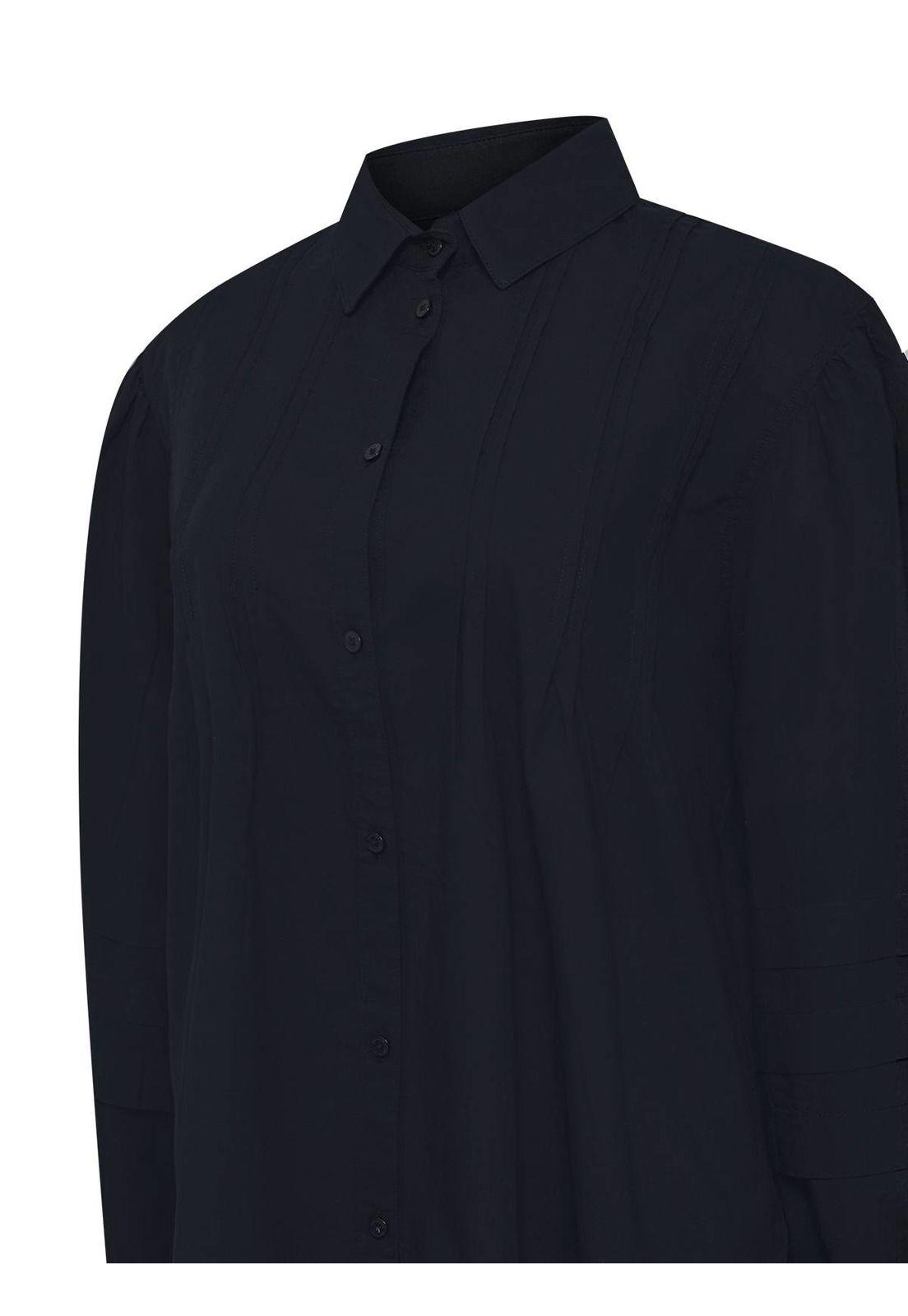 Blusa Algodón Orgánico Mujer Denali Azul-3