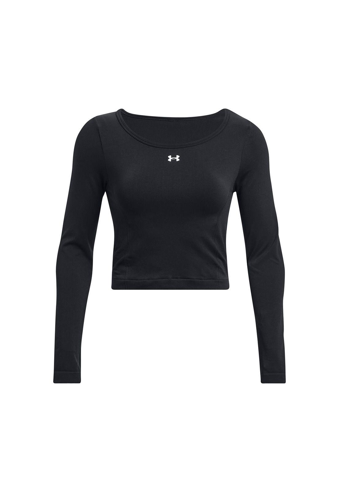 Polera Seamless UA Train mujer Negro-0