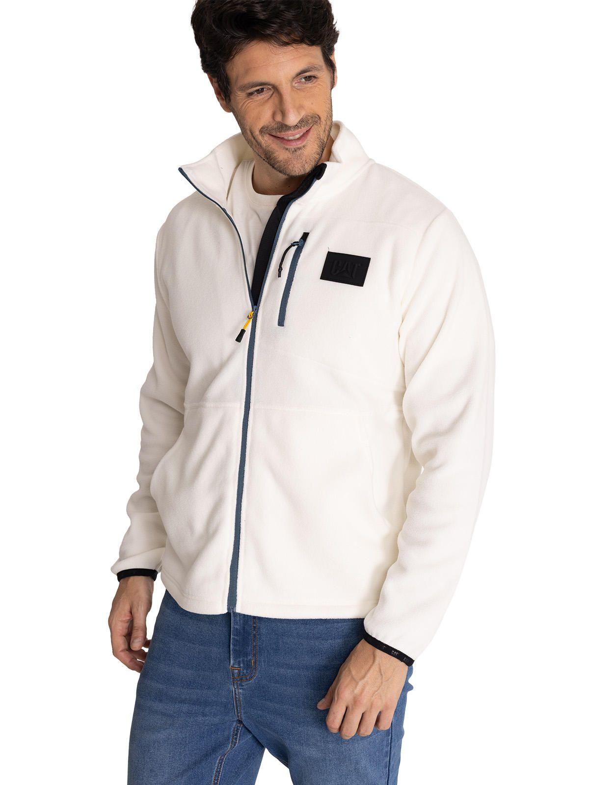 Polar Microfleece Full Zip Hombre Beige-0