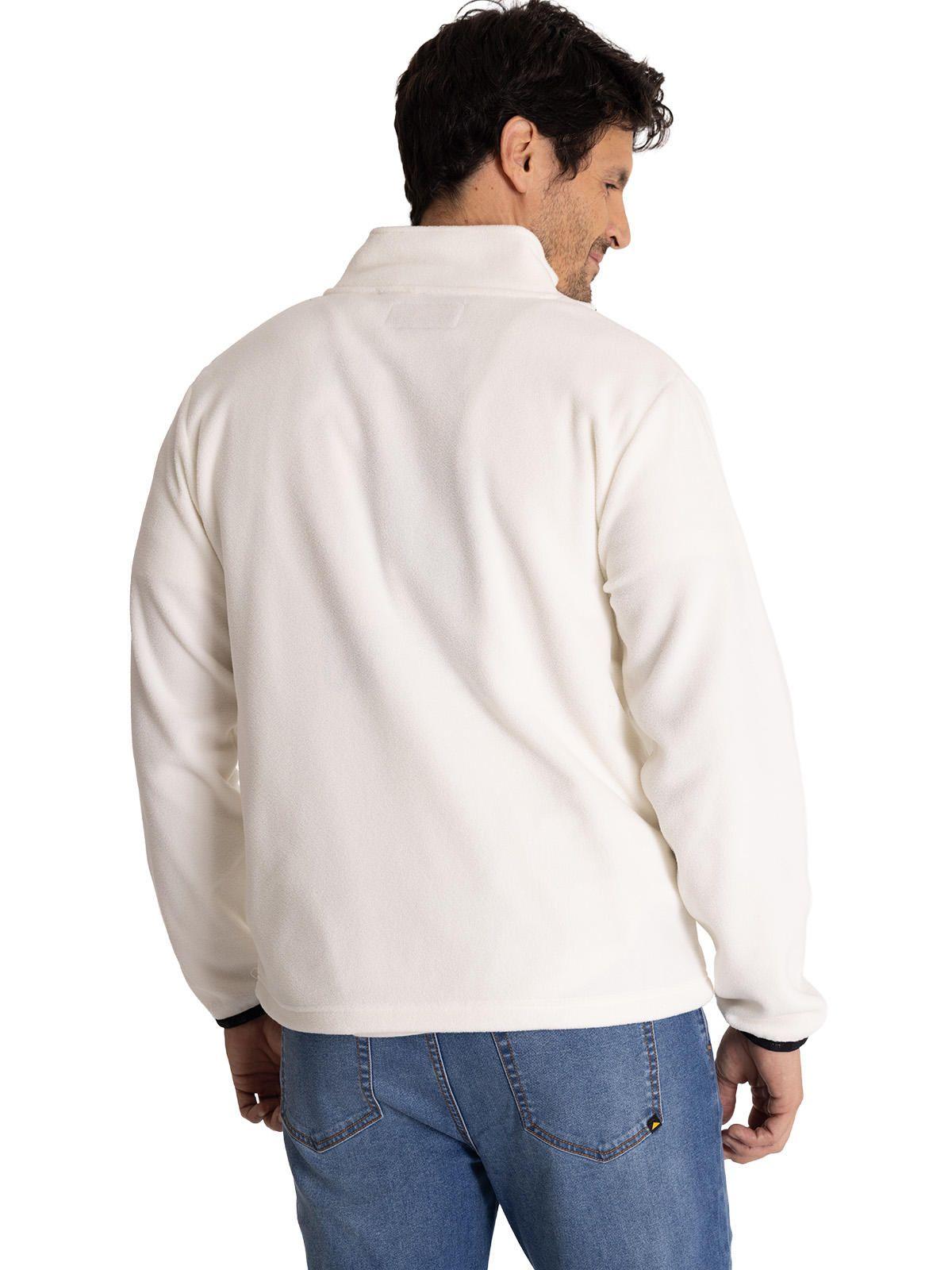 Polar Microfleece Full Zip Hombre Beige-4