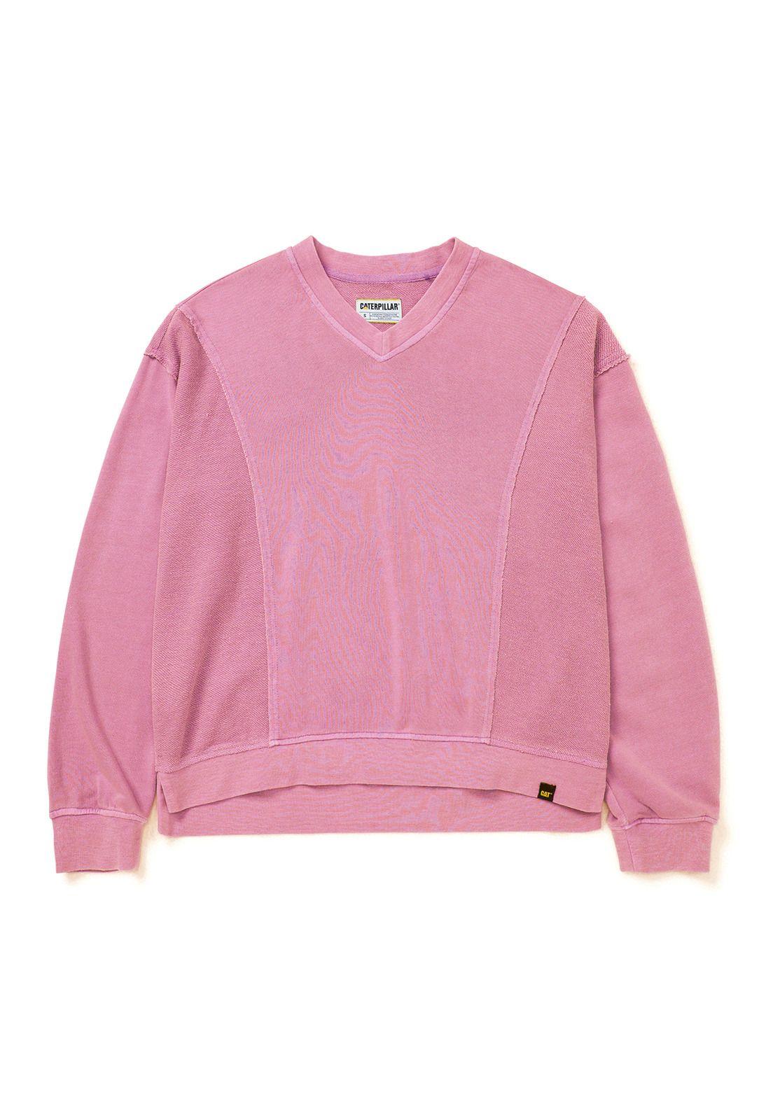 Polerón Mujer Oversize Vneck Pullover Rosado-0