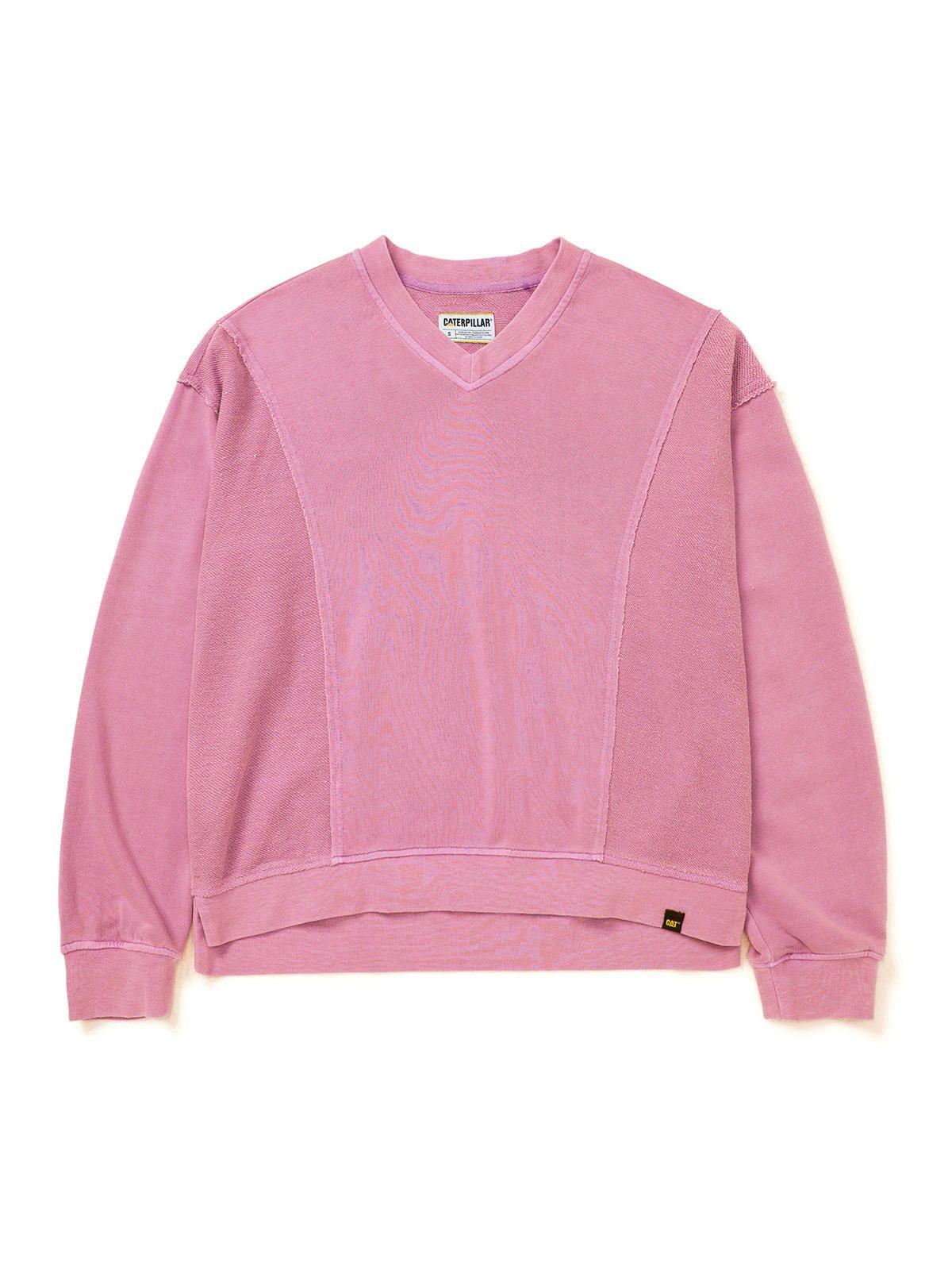 Polerón Mujer Oversize Vneck Pullover Rosado-0