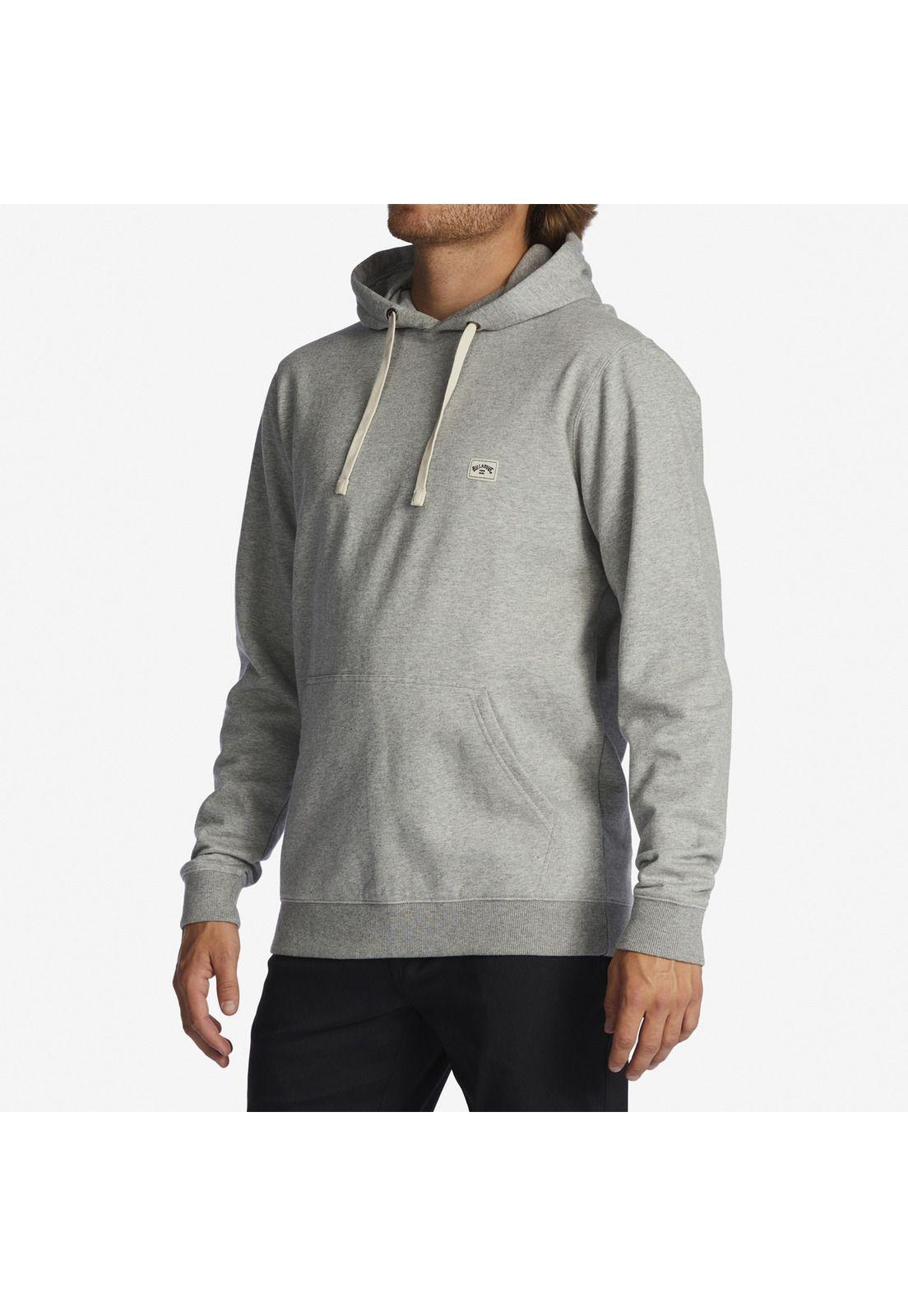 Polerón con Gorro con Gorro All Day Po Hood Otlr Gris Hombre-3