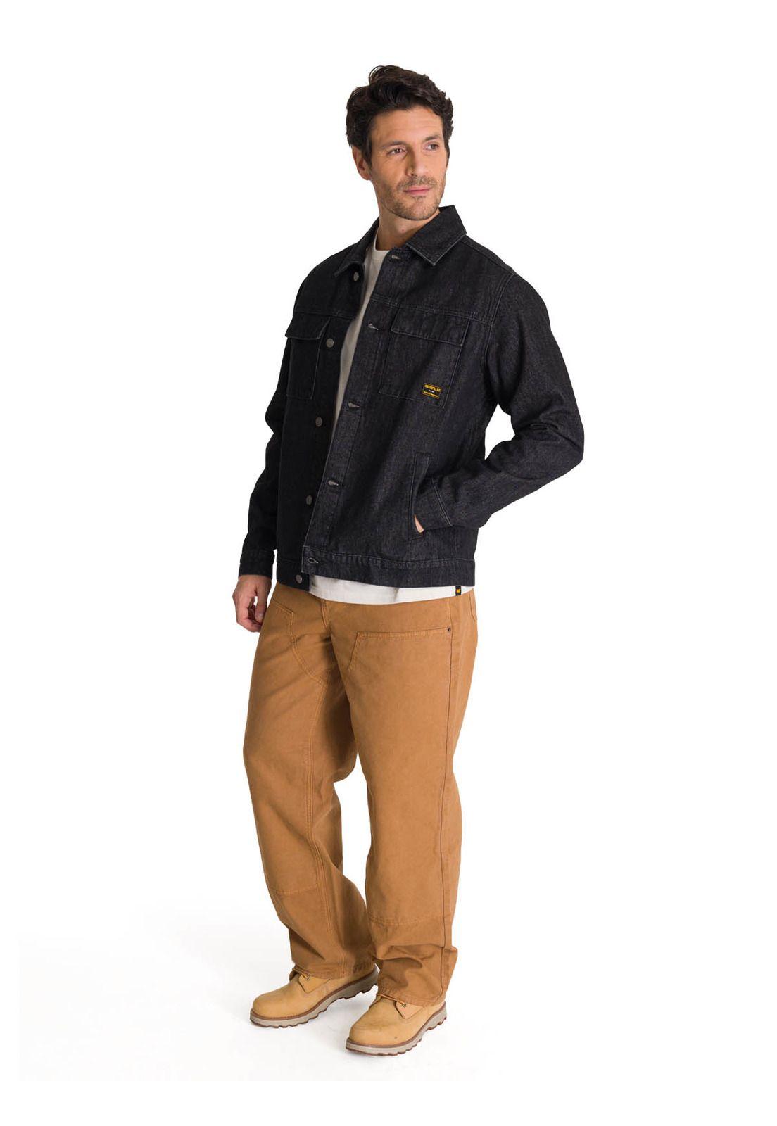 Chaqueta de Jeans Hombre Denim Work Negro-5