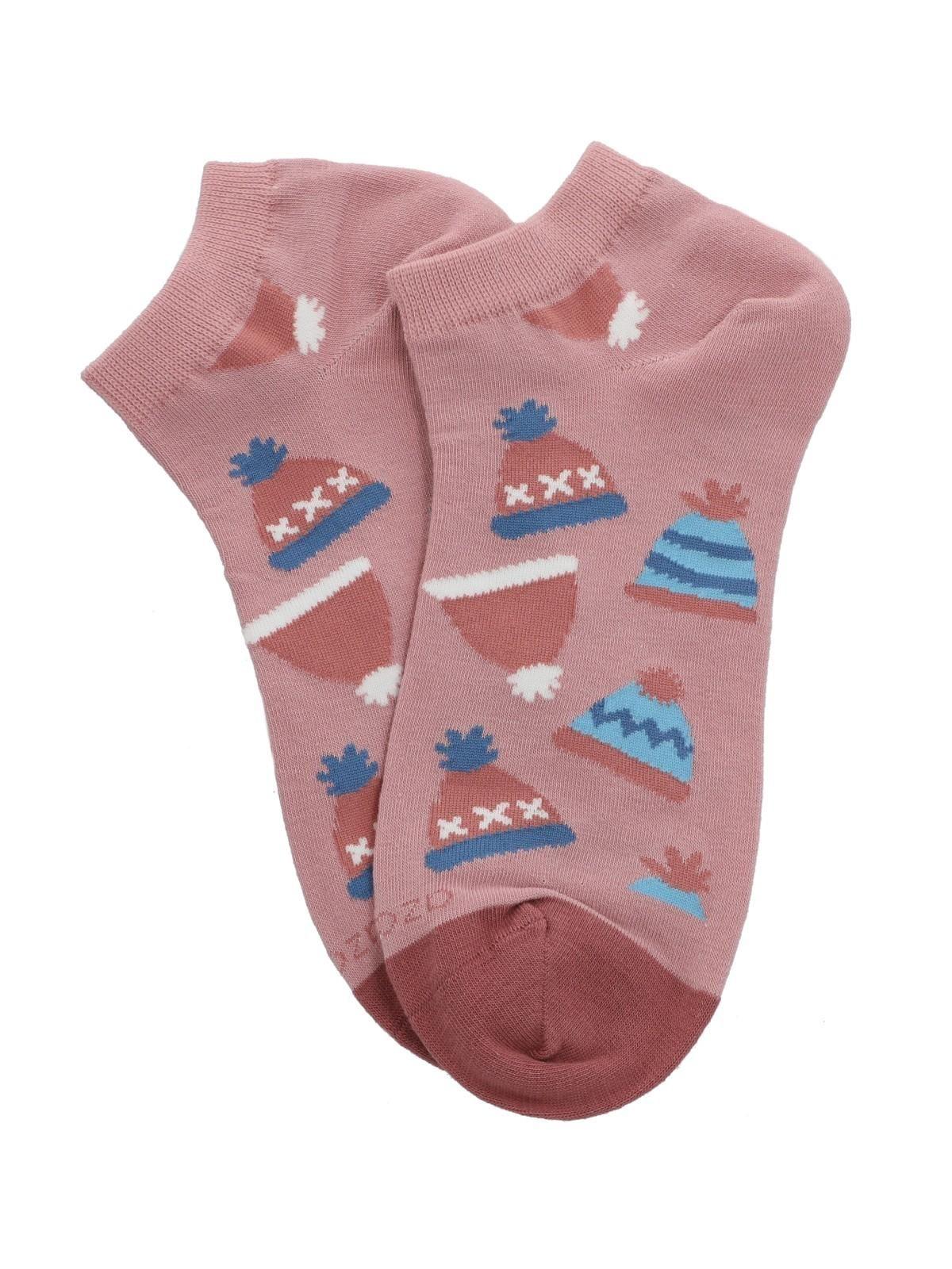 Calcetín Algodón Mujer Ped Winter Rosado-2