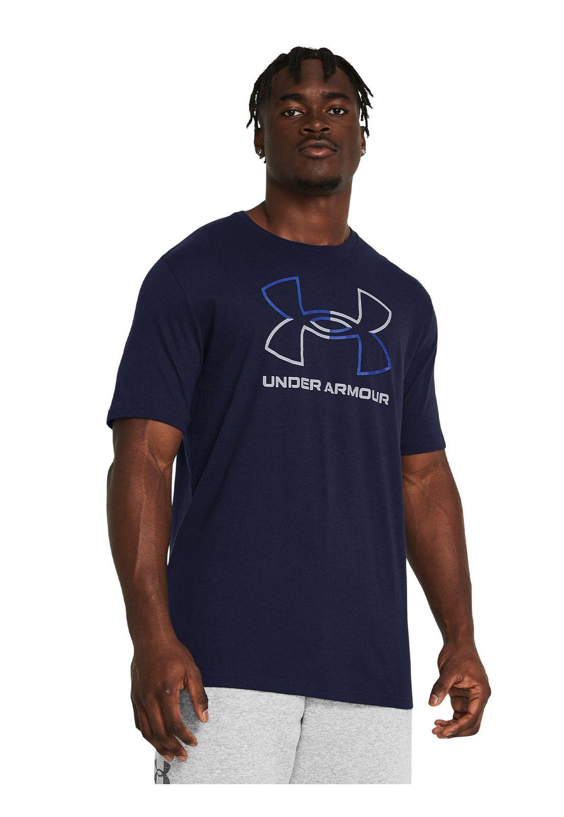 Polera manga corta hombre AZUL MARINO-0
