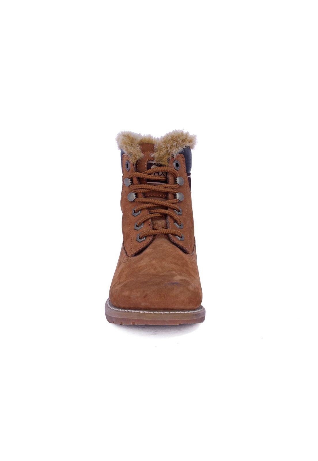 Botin Mujer Casual Casi Fur Café-3