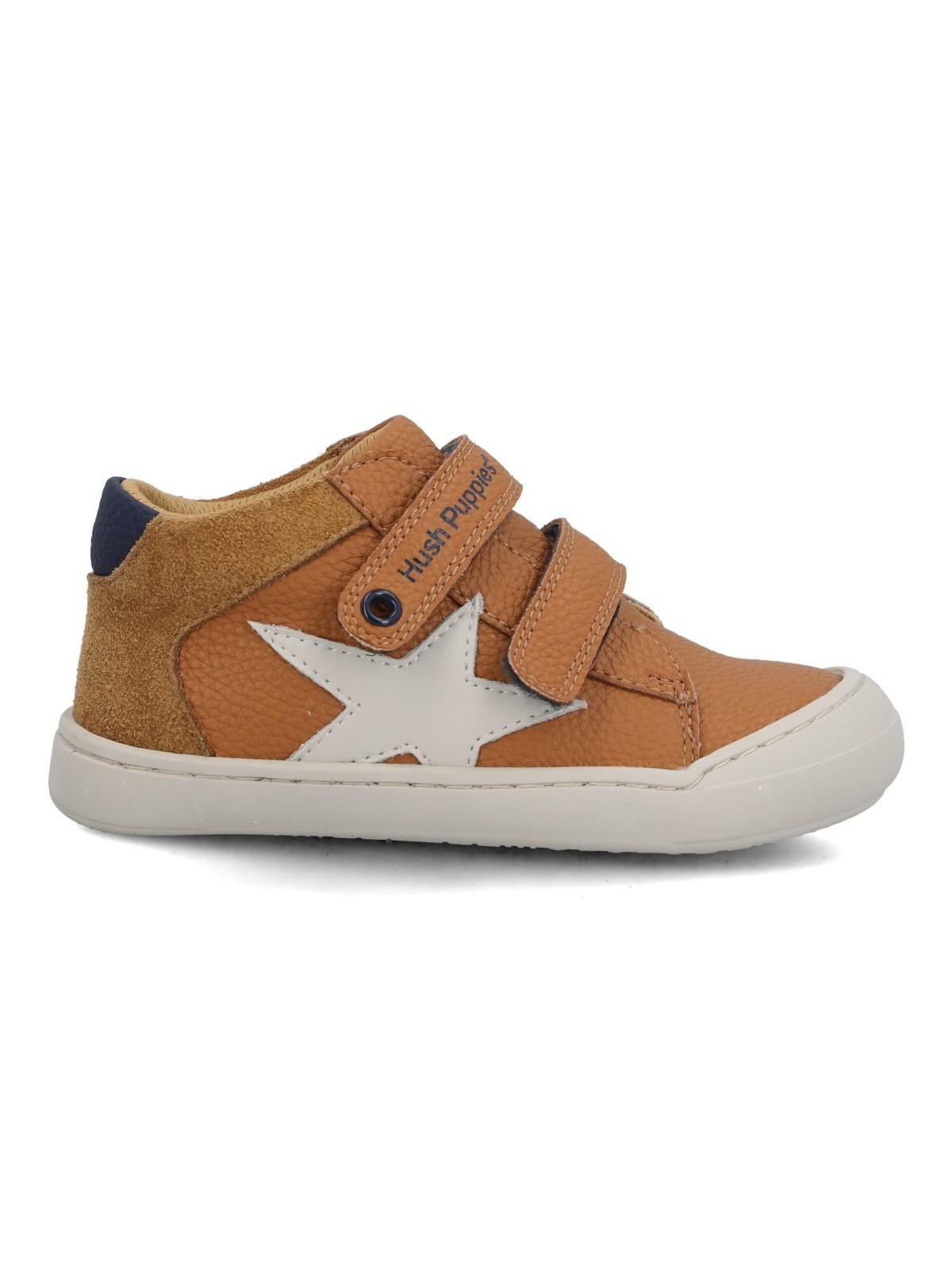 Zapatilla Cuero Niño Cau Café-0