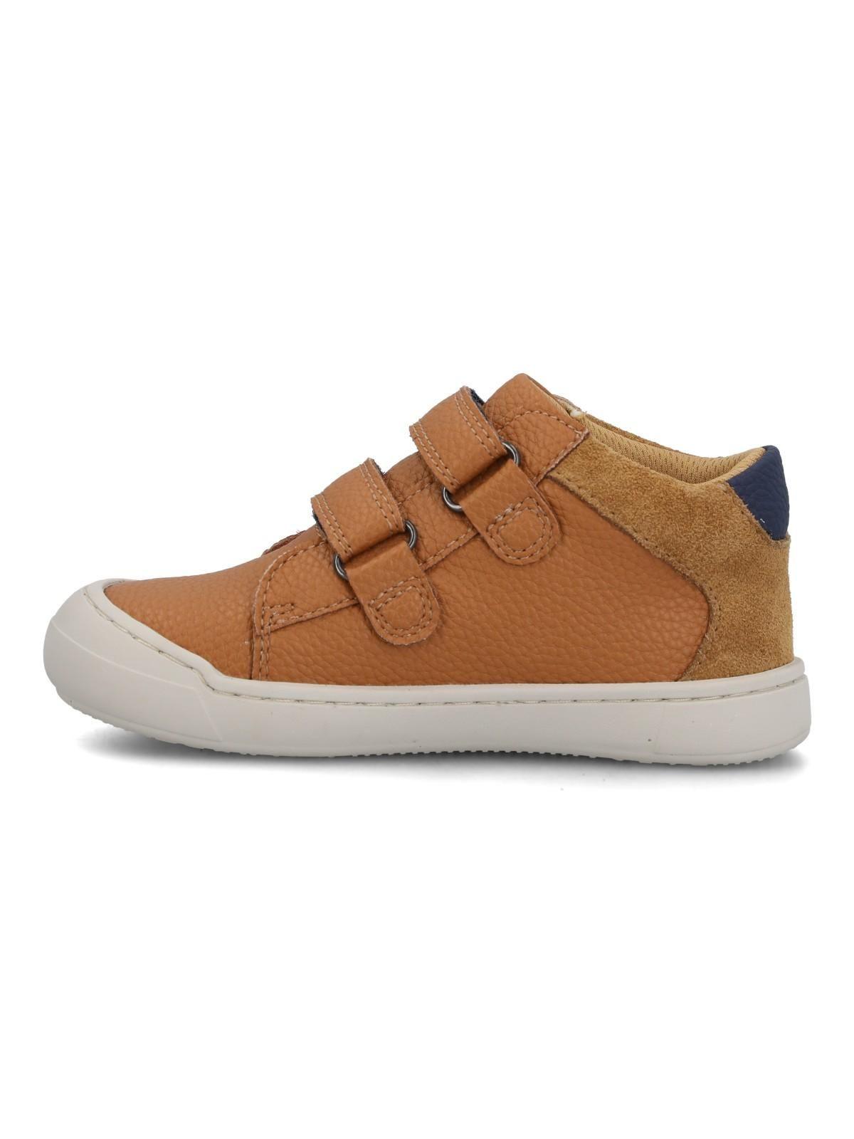 Zapatilla Cuero Niño Cau Café-4