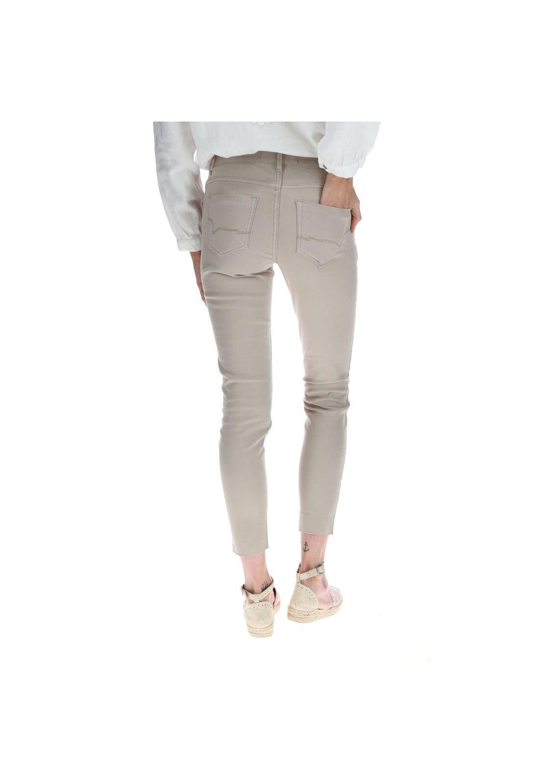 Pantalón Pitillo Mujer Marina Beige-2
