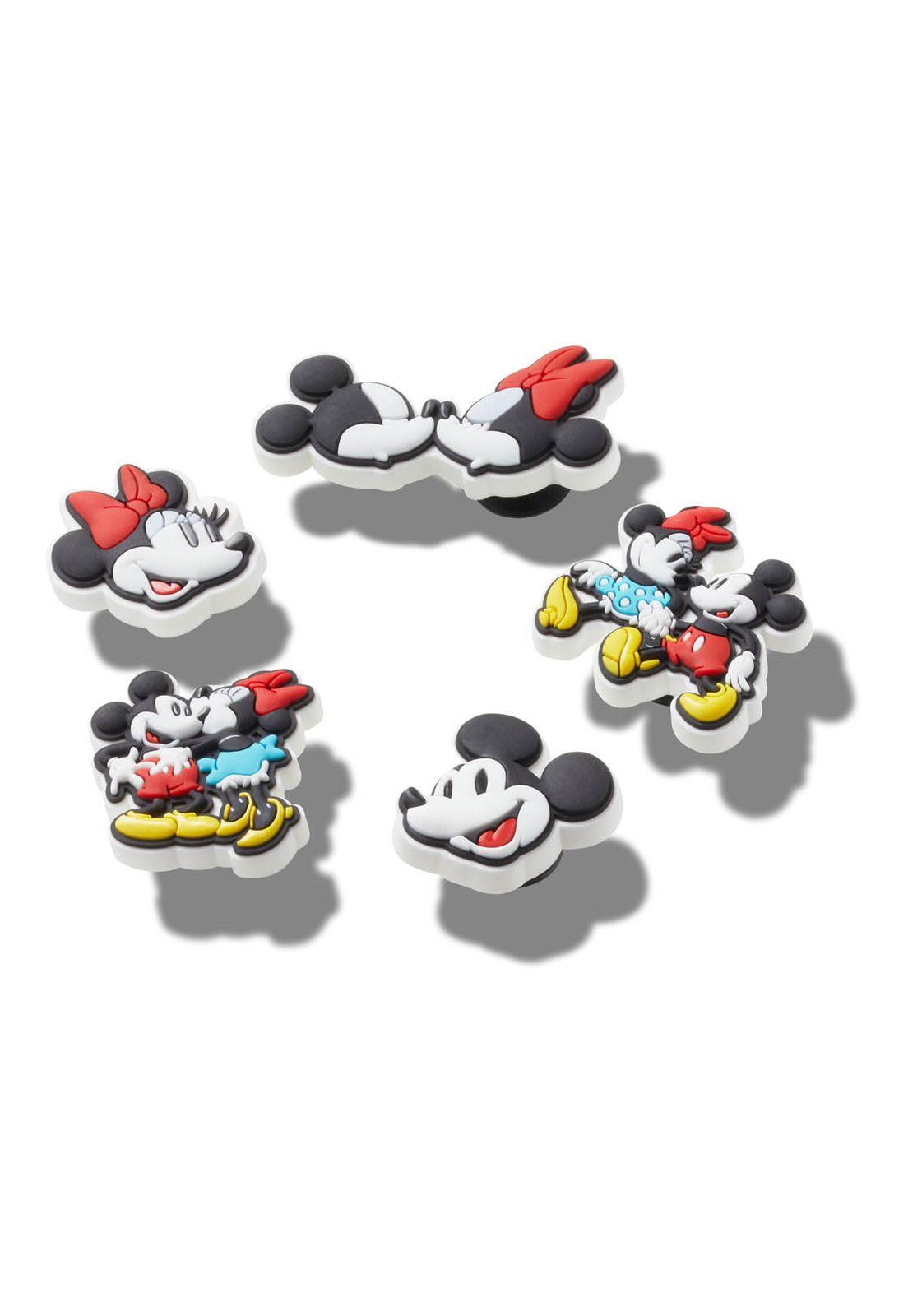 Pack 5 Jibbitz Crocs Minnie y Mickey Blanco-2