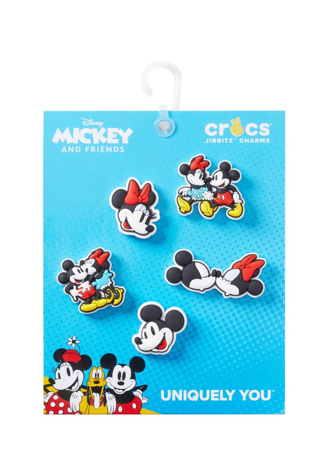 Pack 5 Jibbitz Crocs Minnie y Mickey Blanco-3