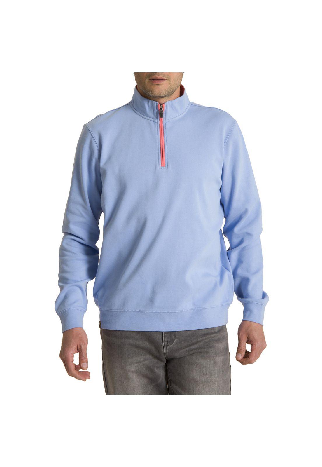 Hoodie Bicolor Celeste-0