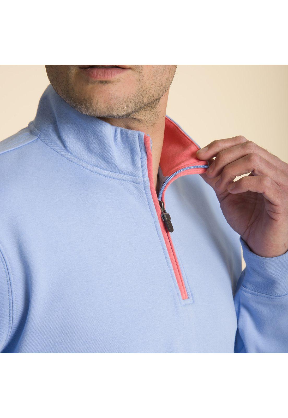 Hoodie Bicolor Celeste-3