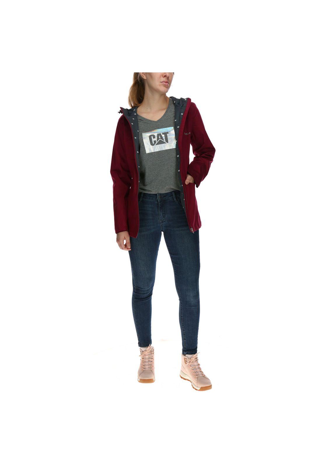 Chaqueta Mujer Jennifer H2O Jacket Algodón Burdeo-4