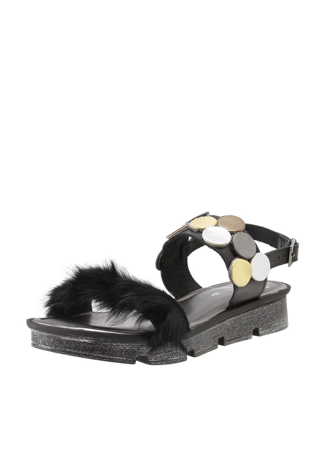 Sandalia Feathers Negro-1