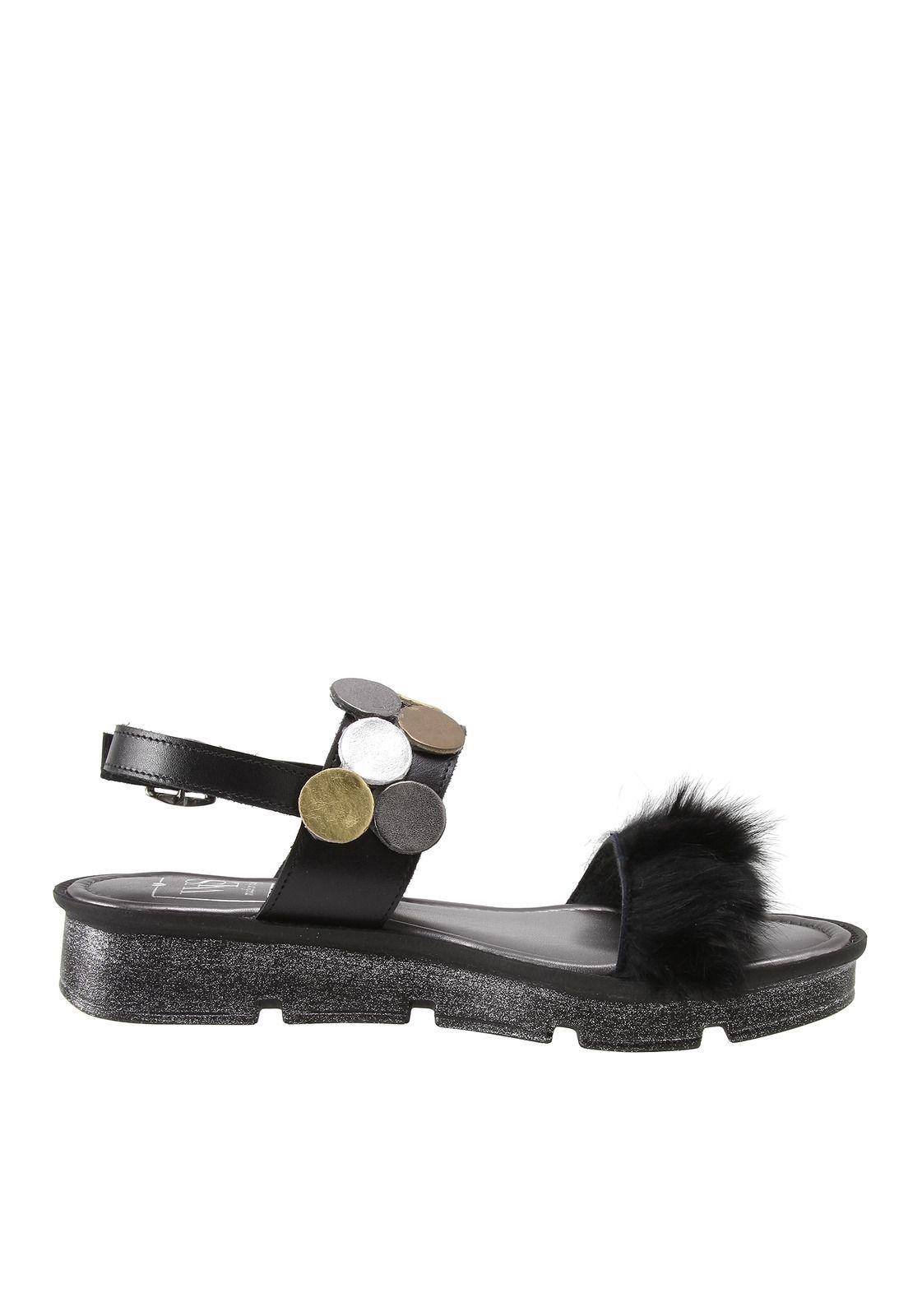 Sandalia Feathers Negro-2