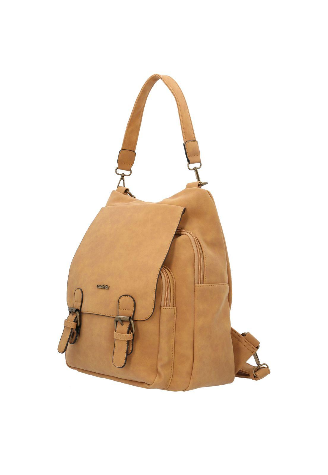 Mochila Mujer Slater Mostaza-1