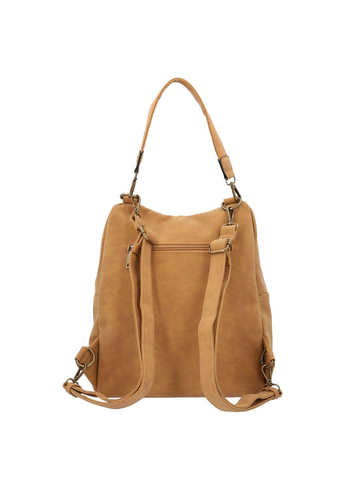 Mochila Mujer Slater Mostaza-2