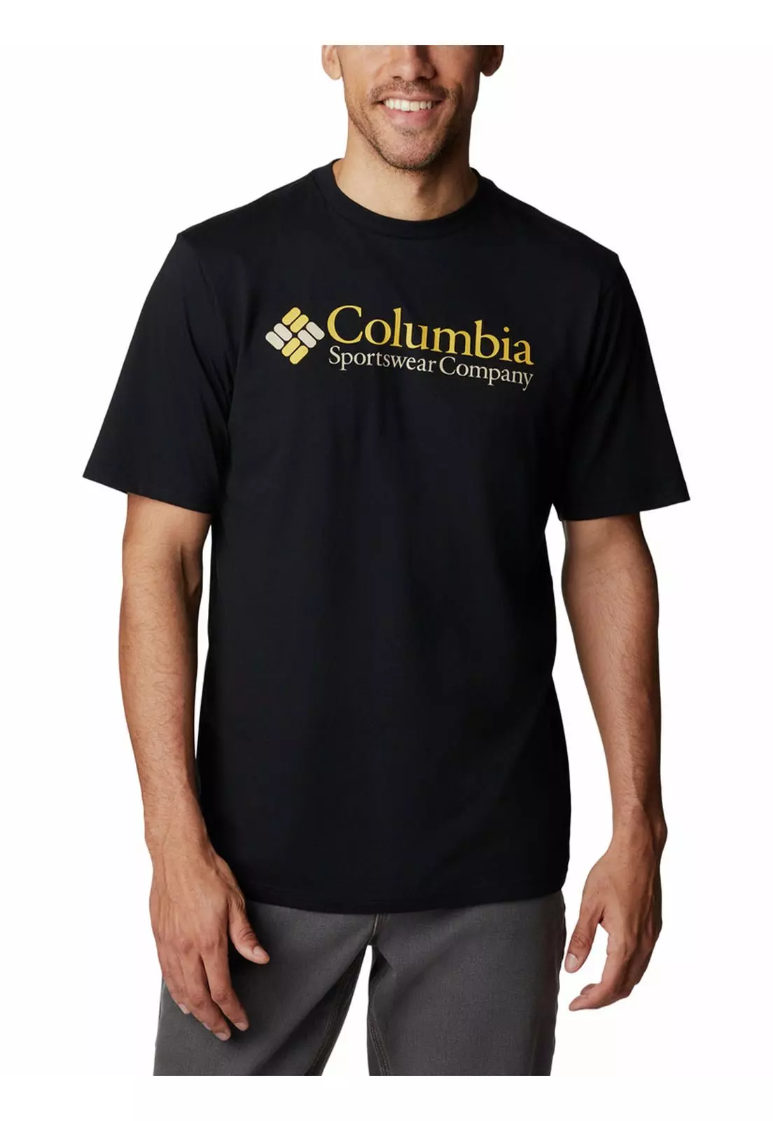 Polera M/C Csc Basic Logo S/S Negro Hombre-0