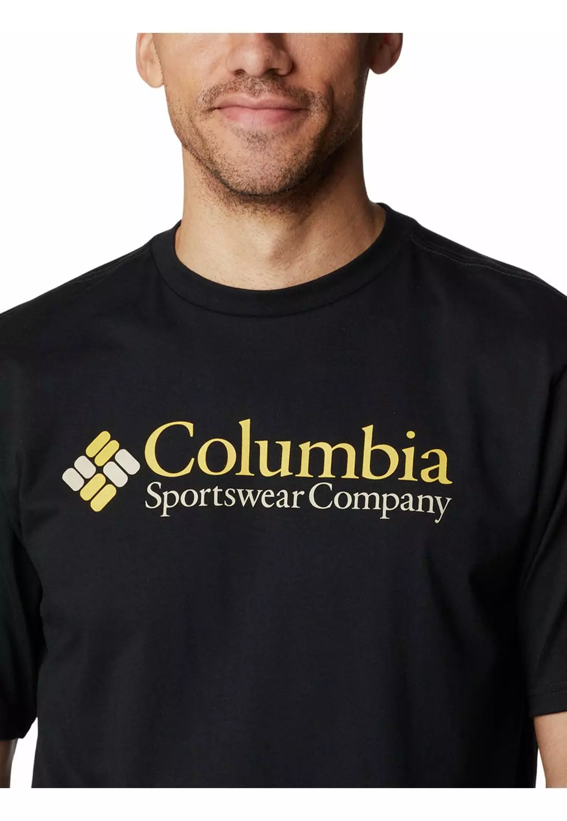 Polera M/C Csc Basic Logo S/S Negro Hombre-3