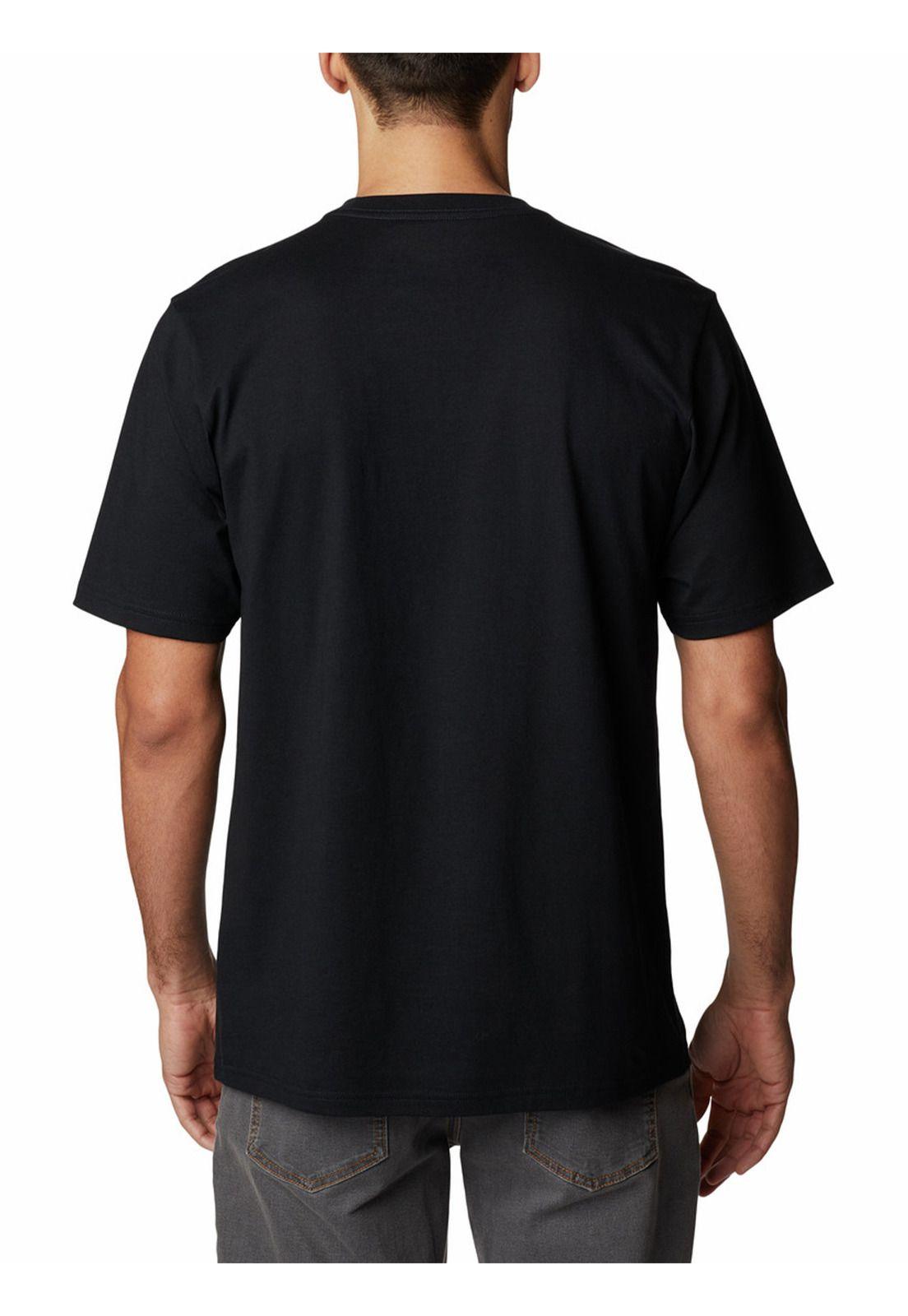 Polera M/C Csc Basic Logo S/S Negro Hombre-5