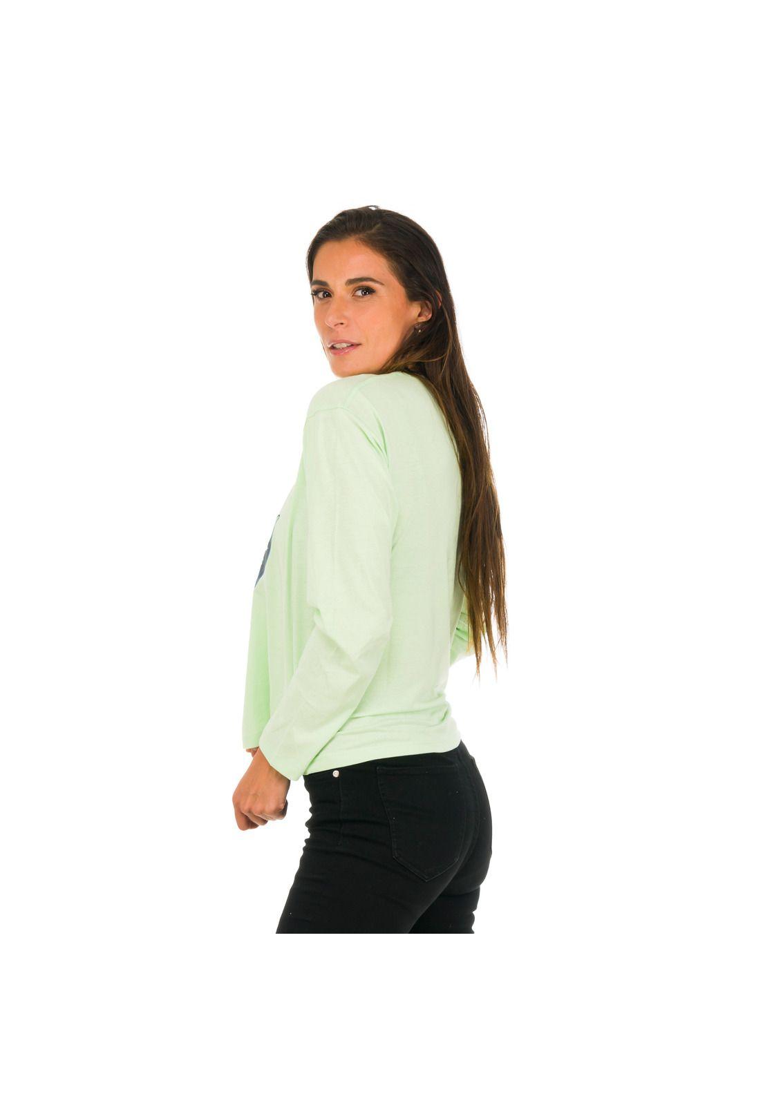 Polera M/L Mujer Retro I Menta -3