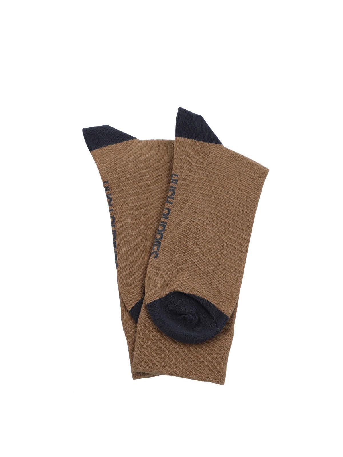 Calcetín Algodón Hombre C Cuff Dogembro Café-2