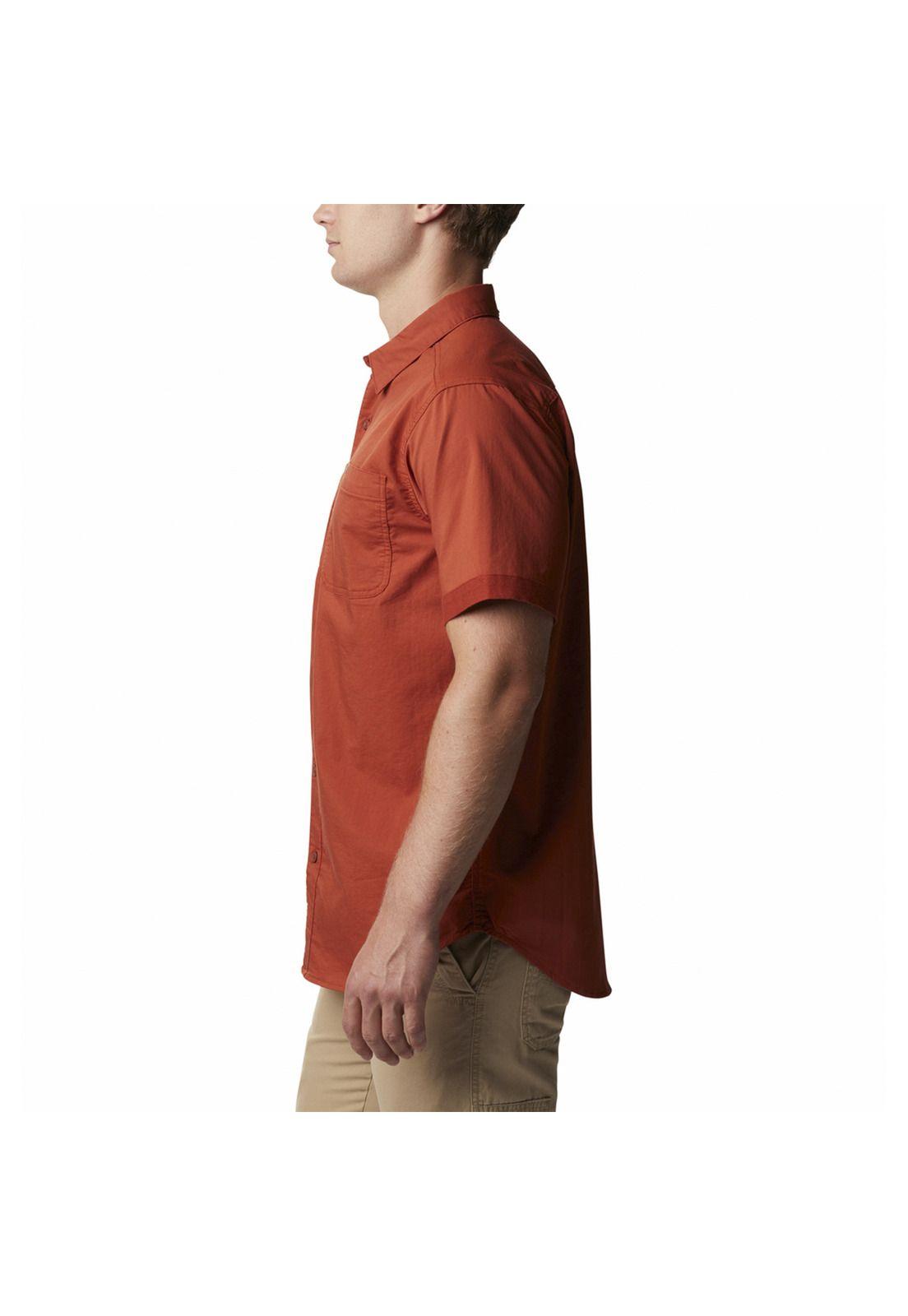 Camisa Hombre Buckhollow Short Naranja-1