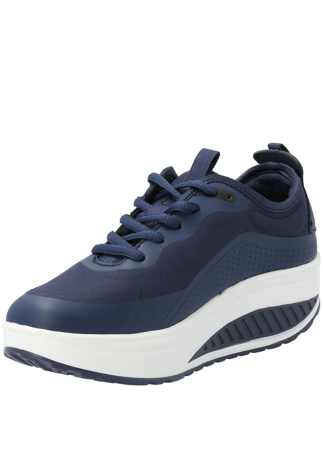 Zapatilla Mujer Federer Azul Marino-3